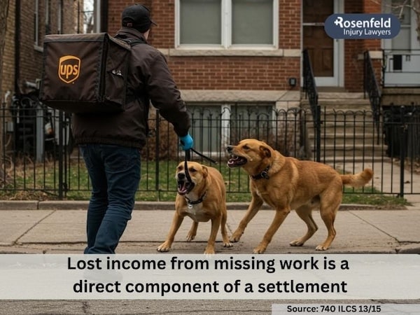 Average settlement for a dog attack in Illinois